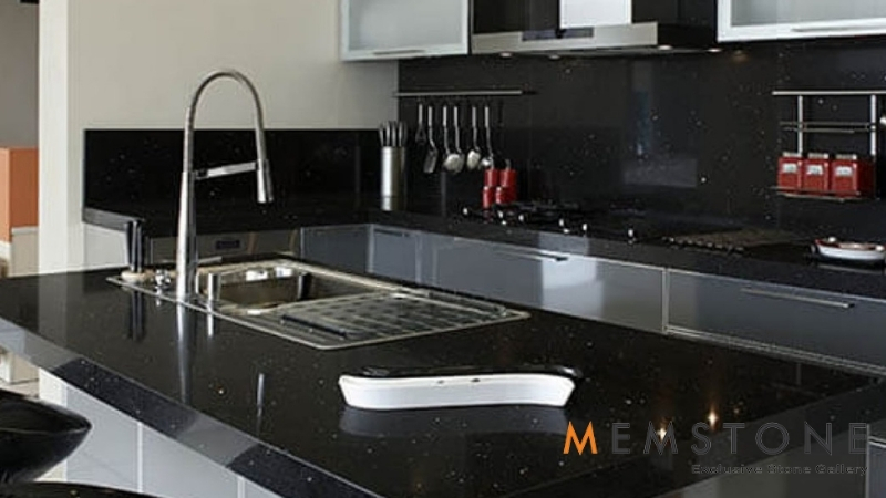 Siyah Mermer Mutfak Tezgahı Modelleri